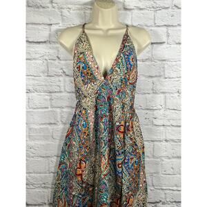 NEW Cupshe Boho Paisley Plunging Maxi Dress - Size Medium